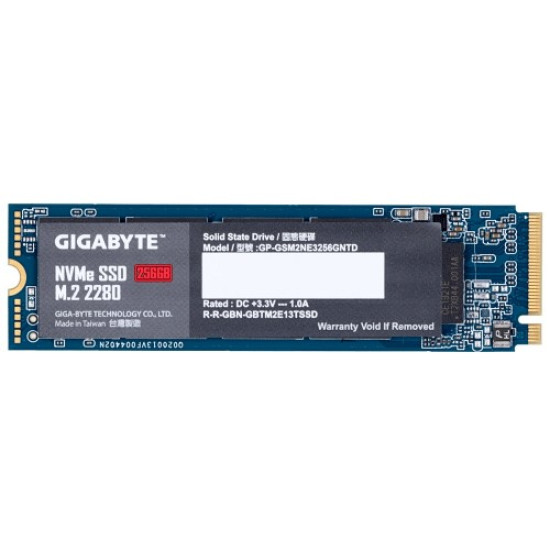 Gigabyte 256GB NVMe M.2 SSD