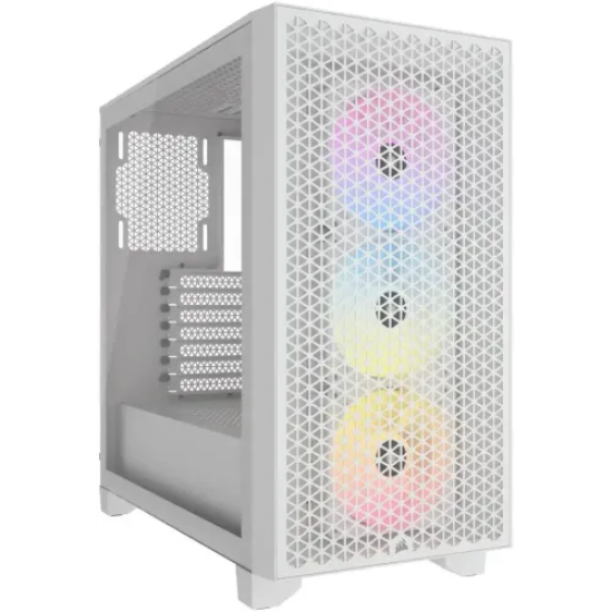 Corsair 3000D RGB AIRFLOW Mid-Tower ATX Casing White