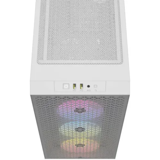 Corsair 3000D RGB AIRFLOW Mid-Tower ATX Casing White