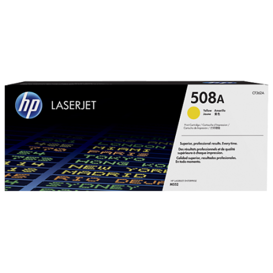 HP 508A Yellow Original LaserJet Toner (For CLJ M553N, DN)