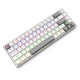 Redragon K705 White Gray PRO Tri-Mode rainbow mechanical gaming keyboard