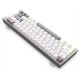 Redragon K705 White Gray PRO Tri-Mode rainbow mechanical gaming keyboard