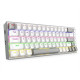 Redragon K705 White Gray PRO Tri-Mode rainbow mechanical gaming keyboard