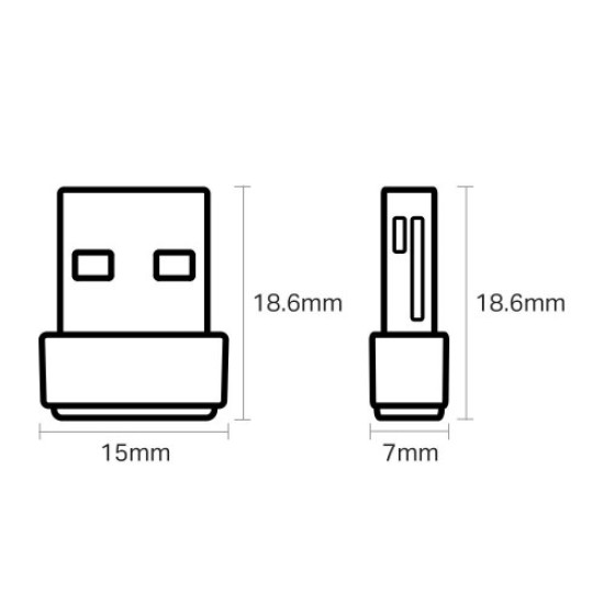 TP-Link Archer T2U Nano AC600 Dual Band Mini USB WiFi Adapter