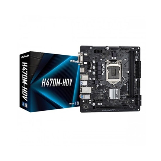 ASRock H470M-HDV/M.2 10th Gen Micro ATX Motherboard