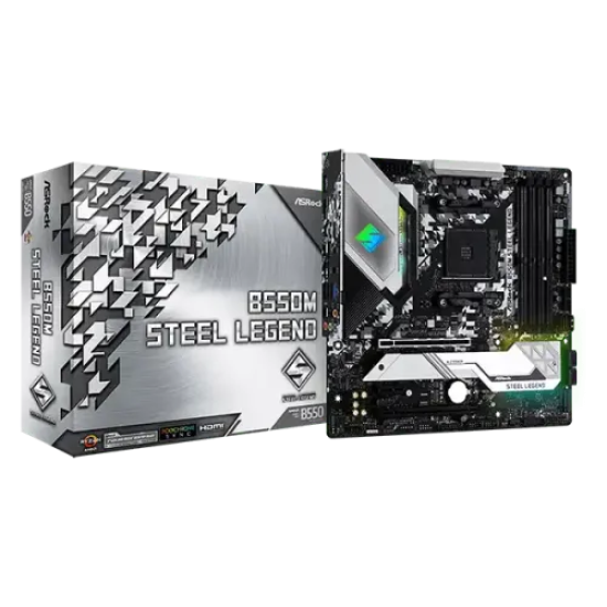 ASRock B550M Steel Legend AMD AM4 Micro-ATX Motherboard