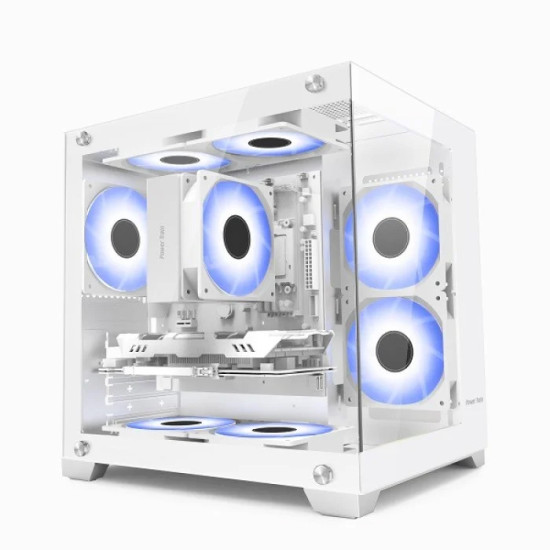 Power Train PT-G777 White ATX Gaming PC Case