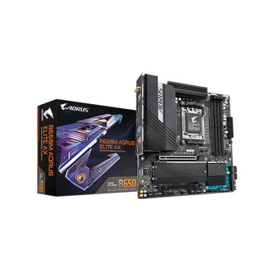 GIGABYTE B650M AORUS ELITE AX DDR5 AMD AM5 Micro-ATX Motherboard