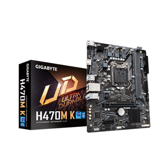 GIGABYTE H470M K DDR4 Intel 10th and 11th Gen Micro ATX Motherboard