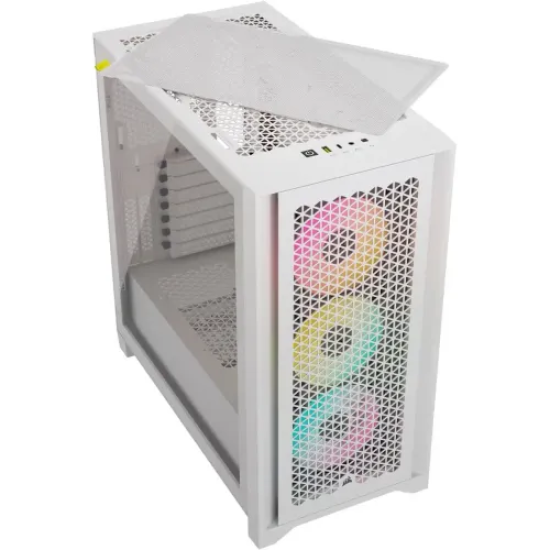 Corsair iCUE 4000D RGB AIRFLOW Mid-Tower ATX Casing White