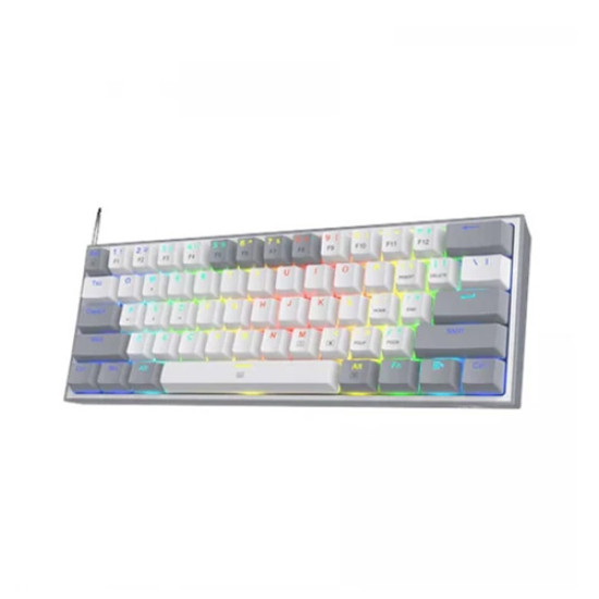 Redragon K617 FIZZ RGB Red Switch Gray-White gaming Keyboard