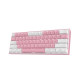 Redragon K617 FIZZ RGB Red Switch Pink-White gaming Keyboard