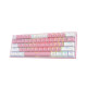 Redragon K617 FIZZ RGB Red Switch Pink-White gaming Keyboard