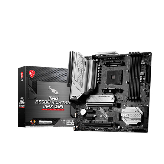 MSI MAG B550M MORTAR MAX WIFI AMD AM4 Micro-ATX Motherboard