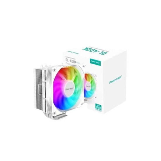 Power train DL-400K RGB CPU cooler white