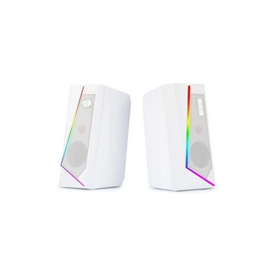 Redragon ANVIL GS520 - RGB 2.0 Channel Gaming Wired Desktop Speakers (White)