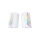 Redragon ANVIL GS520 - RGB 2.0 Channel Gaming Wired Desktop Speakers (White)