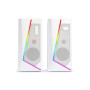 Redragon ANVIL GS520 - RGB 2.0 Channel Gaming Wired Desktop Speakers (White)